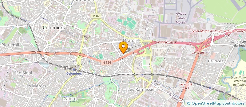 localisation de l'entreprise CHATEL IMMOBILIER SA à COLOMIERS