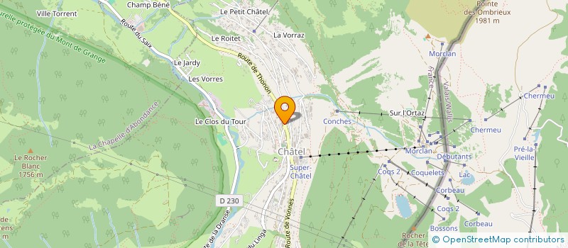 localisation de l'entreprise CHATEL RESERVATION à CHATEL