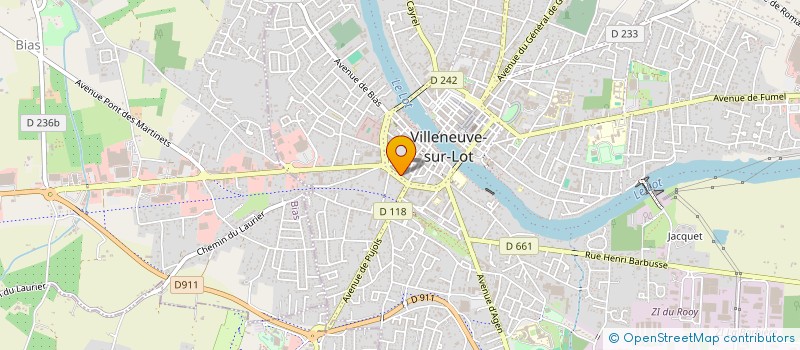 localisation de l'entreprise CHATEL SOCAVI SNC à VILLENEUVE-SUR-LOT