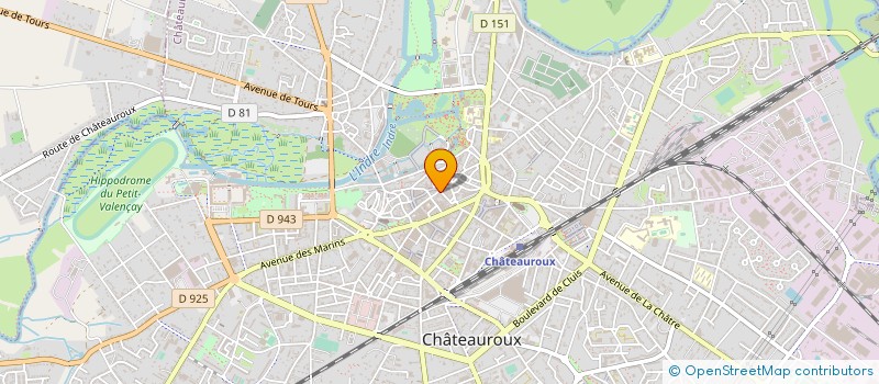 localisation de l'entreprise CHATELAIN à CHATEAUROUX