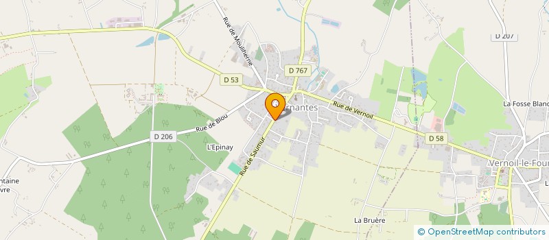 localisation de l'entreprise CHATELAIN CORP.  NOYANT-VILLAGES