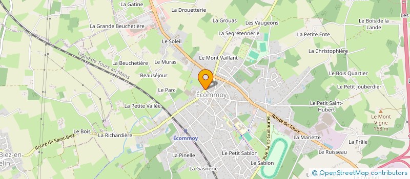 localisation de l'entreprise CHATELAIN-HARMONIE DECORS à ECOMMOY