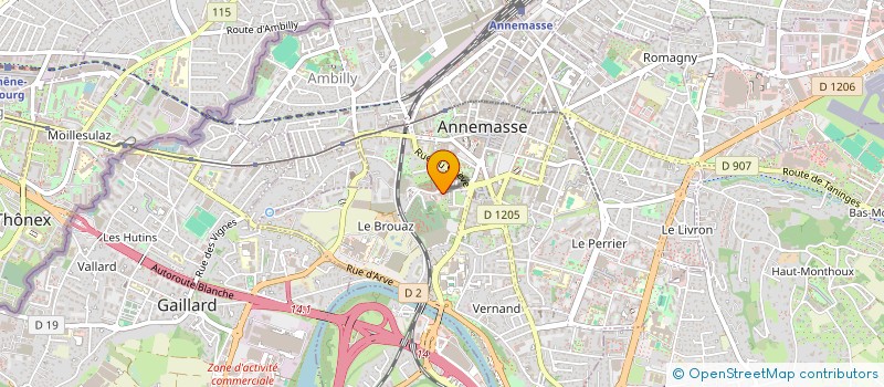 localisation de l'entreprise CHATELAIN IMMO à ANNEMASSE