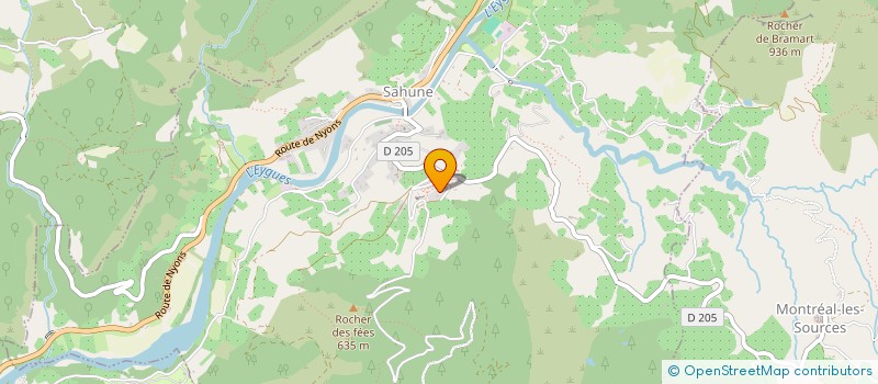 localisation de l'entreprise CHATELAINS  SAHUNE