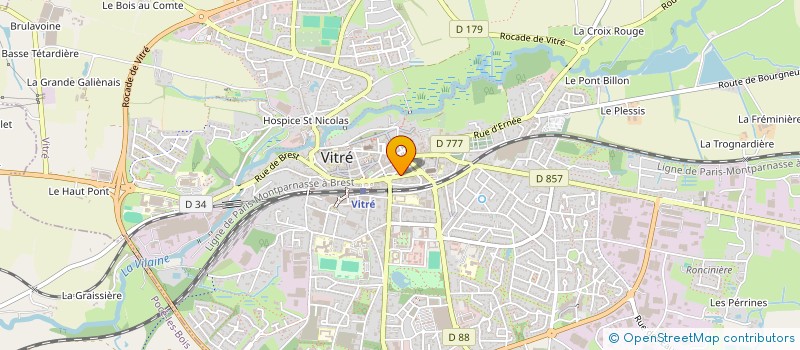localisation de l'entreprise CHATELAIS - LE PECHOUX  VITRE
