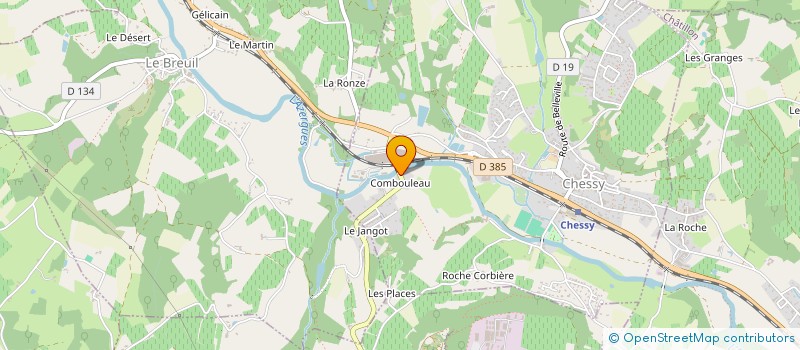 localisation de l'entreprise CHATELARD à CHESSY