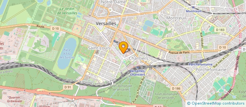 localisation de l'entreprise CHATELARD ET CIE à VERSAILLES