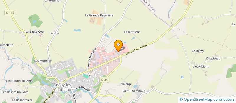 localisation de l'entreprise CHATELAY à LASSAY-LES-CHATEAUX