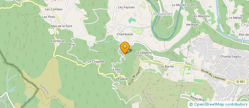 localisation de l'entreprise CHATELEE CREATIONS  GRAVIERES