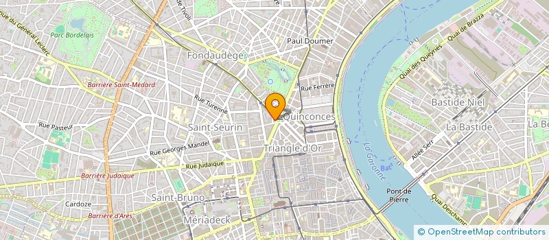 localisation de l'entreprise CHATELET 1  BORDEAUX