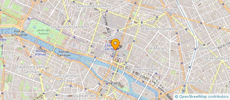 localisation de l'entreprise CHATELET COMMUNICATION à PARIS