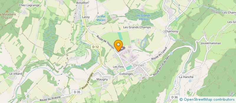 localisation de l'entreprise CHATELLAIN IMMO  ORCIER