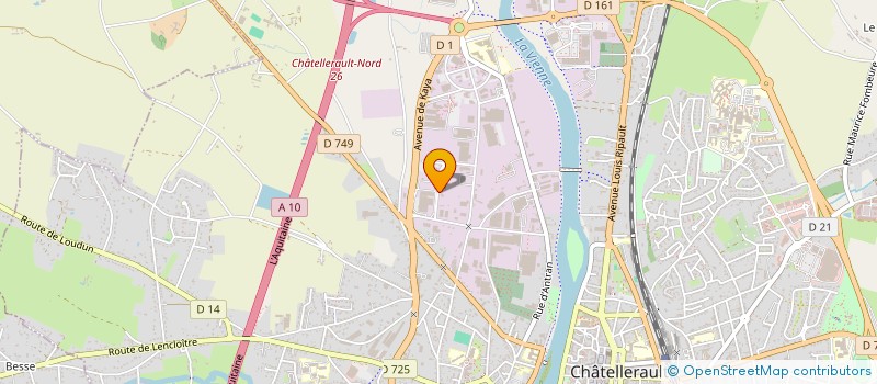 localisation de l'entreprise CHATELLERAULT AMBULANCES SARL  CHATELLERAULT