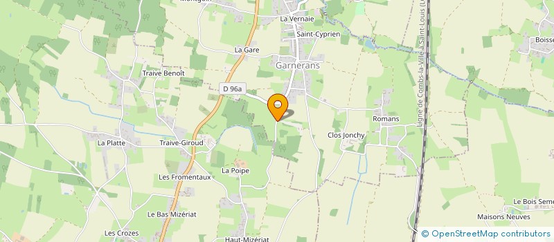 localisation de l'entreprise CHATENAISE  GARNERANS