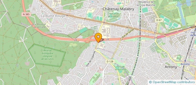 localisation de l'entreprise CHATENAY AUTO CONTROLE à CHATENAY-MALABRY