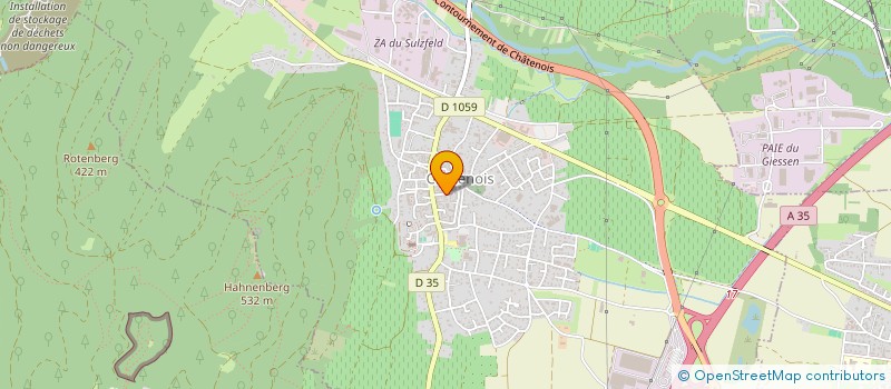 localisation de l'entreprise CHATENOIS ALSACE SCRABBLE  CHATENOIS