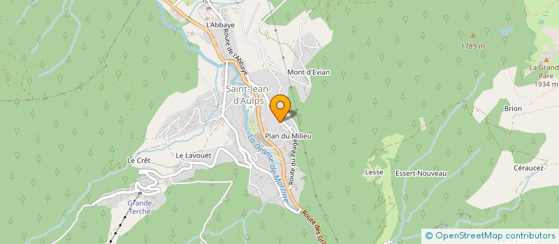 localisation de l'entreprise CHATEO  SAINT-JEAN-D'AULPS