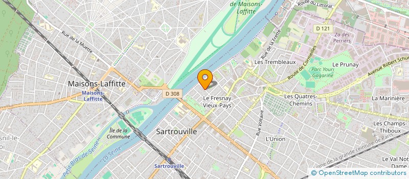 localisation de l'entreprise CHATER IMMO  SARTROUVILLE