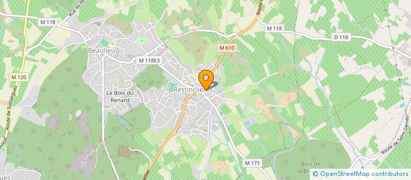 localisation de l'entreprise CHATHERIS SCI  RESTINCLIERES