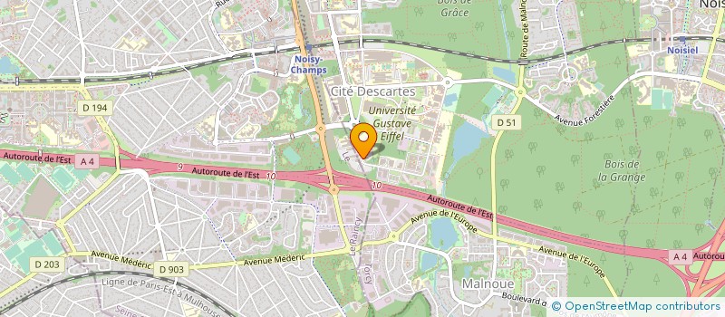 localisation de l'entreprise CHATILA.COM à CHAMPS-SUR-MARNE