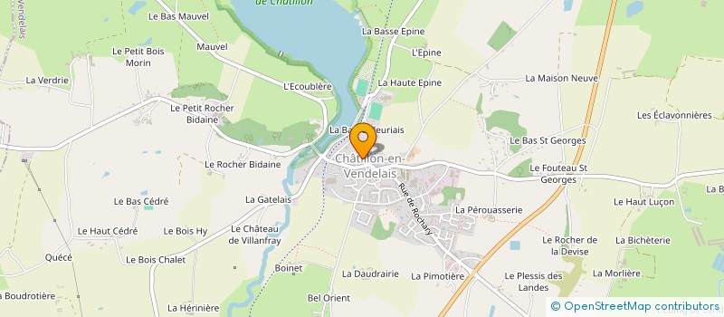 localisation de l'entreprise CHATILLON DANSE  CHATILLON-EN-VENDELAIS