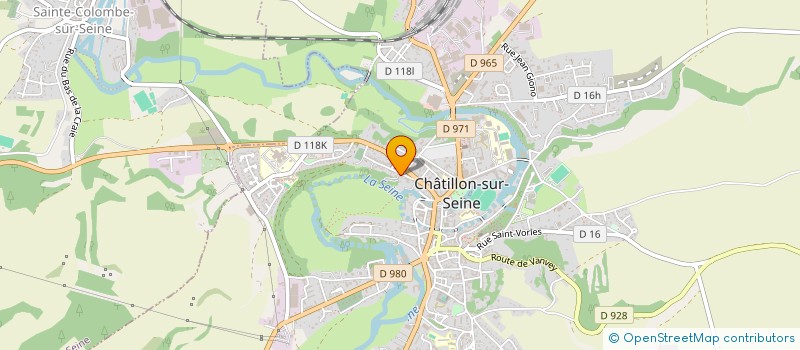 localisation de l'entreprise CHATILLON ET JEAN DARBOIS  CHATILLON-SUR-SEINE