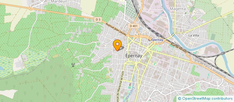 localisation de l'entreprise CHATILLON MICHEL PLOMBERIE SARL  EPERNAY