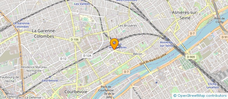 localisation de l'entreprise CHATILLON SA à COURBEVOIE
