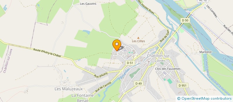 localisation de l'entreprise CHATILLON SUR LOIRE HANDBALL à CHATILLON-SUR-LOIRE