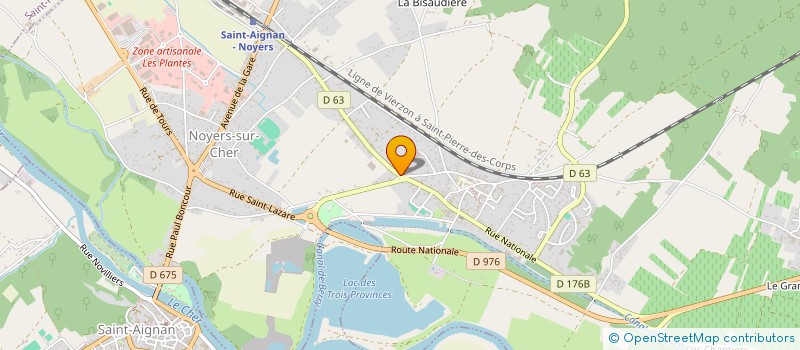 localisation de l'entreprise CHATILLONNAISE DE CONFECTION à NOYERS-SUR-CHER