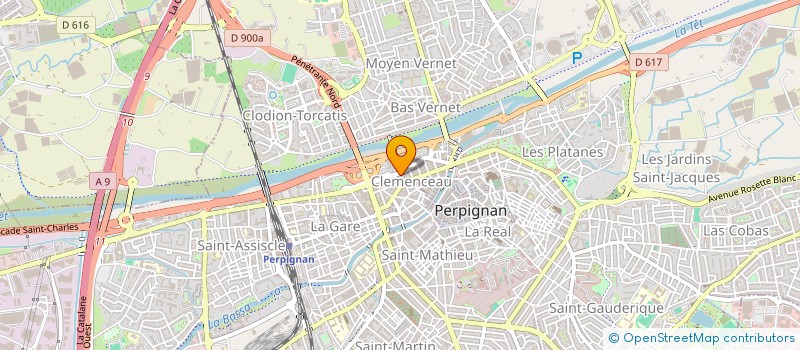localisation de l'entreprise CHATIN  PERPIGNAN
