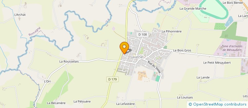 localisation de l'entreprise CHATINE  JAVENE