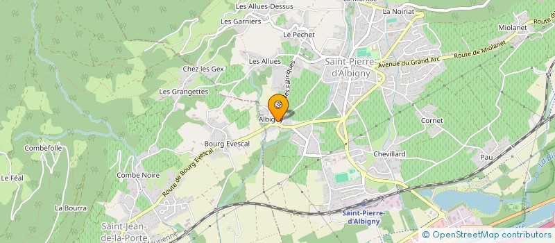 localisation de l'entreprise CHATMAX  SAINT-PIERRE-D'ALBIGNY