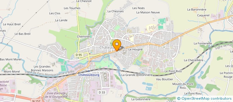 localisation de l'entreprise CHATO 2  CHATEAUBOURG