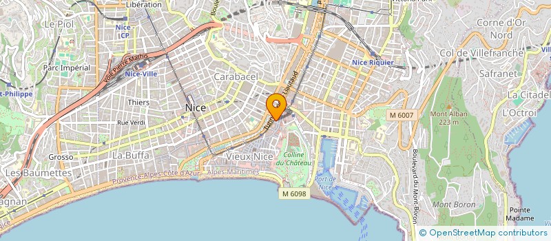 localisation de l'entreprise CHATO à NICE