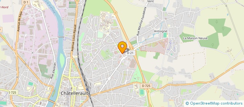 localisation de l'entreprise CHATO à CHATELLERAULT