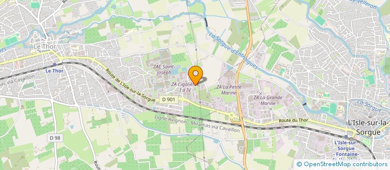 localisation de l'entreprise CHATO  LE THOR