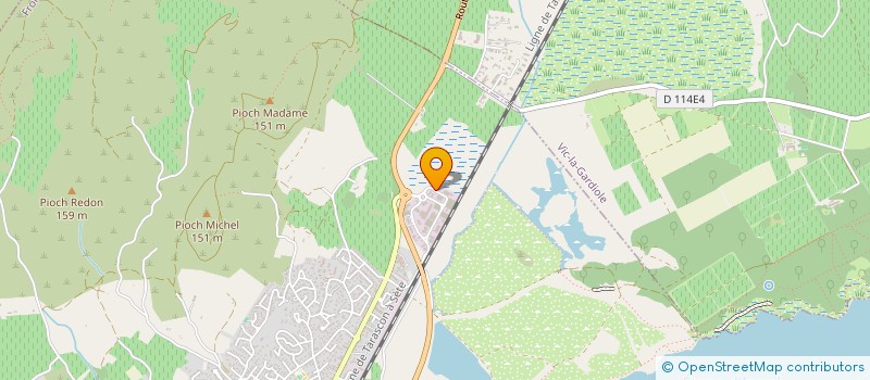 localisation de l'entreprise CHATO à FRONTIGNAN