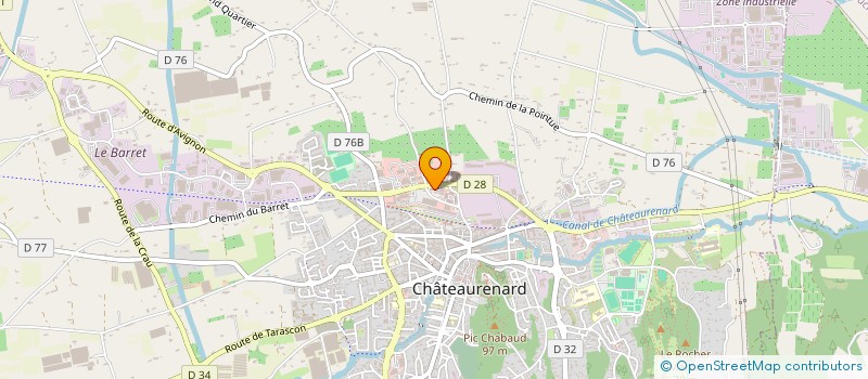 localisation de l'entreprise CHATODIS à CHATEAURENARD