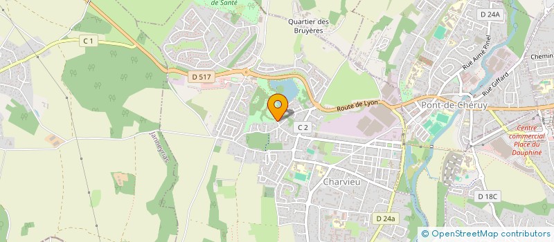 localisation de l'entreprise CHATON  CHARVIEU-CHAVAGNEUX