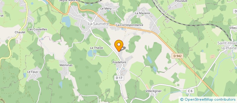 localisation de l'entreprise CHATON  LA SAUNIERE