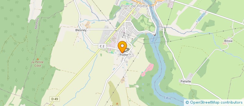 localisation de l'entreprise CHATOPOITTE  PONT-DE-POITTE