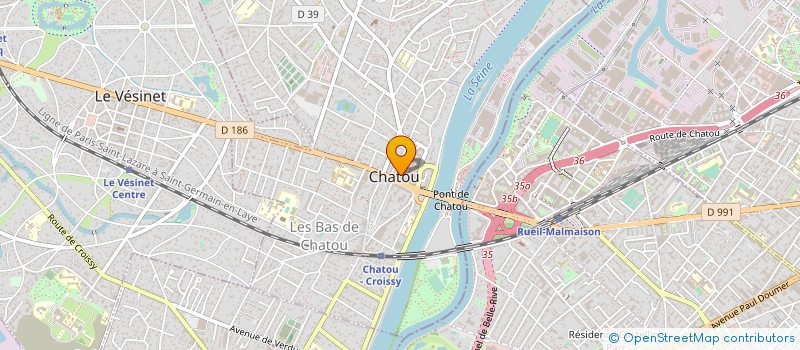 localisation de l'entreprise CHATOU DYNAGYM à CHATOU