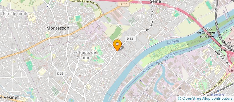 localisation de l'entreprise CHATOU PAYSAGE à CHATOU