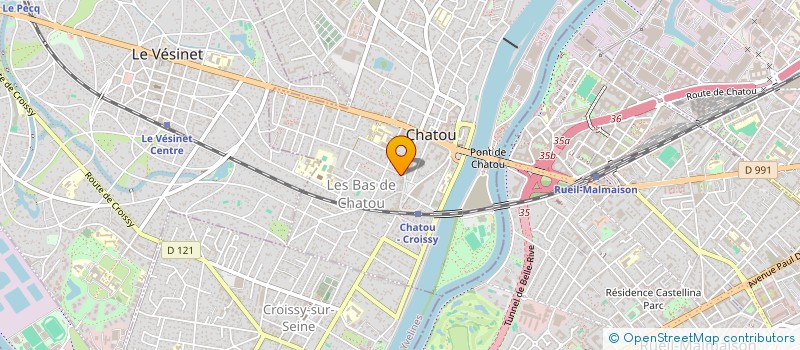 localisation de l'entreprise CHATOU SOINS SOCIETE CIVILE PROFESSIONNELLE D'INFIRMIERES GUYONNEAU-MORIN  CHATOU