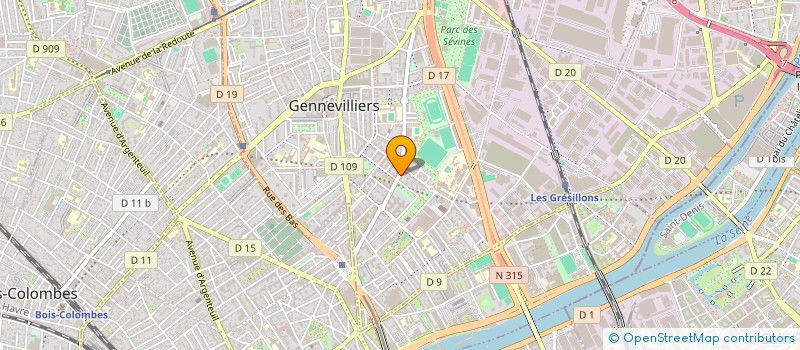localisation de l'entreprise CHATOU TRANSPORTS à GENNEVILLIERS
