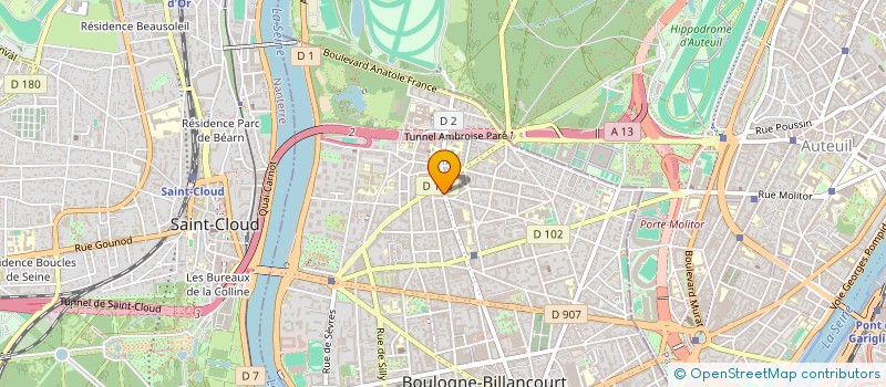 localisation de l'entreprise CHATOUNE à BOULOGNE-BILLANCOURT