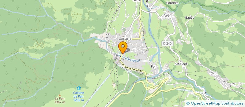 localisation de l'entreprise CHATRON ERIC  LARUNS