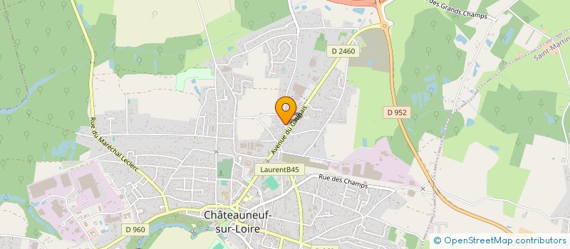 localisation de l'entreprise CHATS CASTELNEUVIENS LIBRES  CHATEAUNEUF-SUR-LOIRE