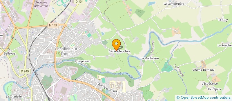 localisation de l'entreprise CHATS DE CHATILLON  CHATILLON-SUR-THOUET